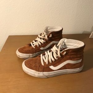 Madewell x Vans Suede High Top Sneakers in Brown